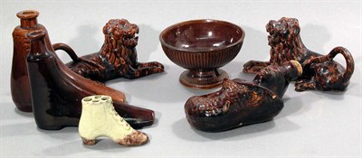 Lot 2123 - Group of Seven Flint Glazed and Other Articles...