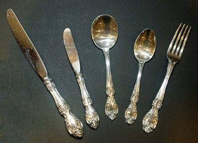 Lot 355 - Gorham Sterling Silver Flatware Service In the...
