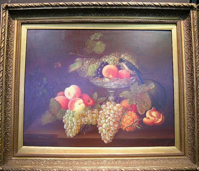 Lot 2050 - V. Morrison 20th Century STILL LIFE WITH FRUIT,...
