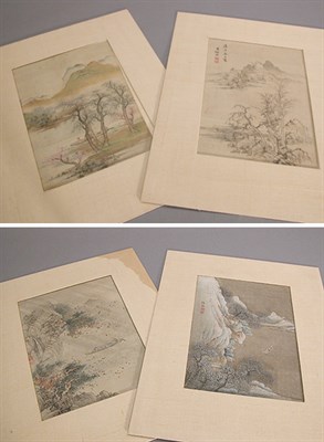 Lot 4207 - Four Chinese Seasonal Paintings 19th Century...