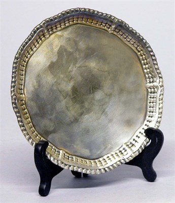 Lot 4376 - George III Silver Waiter Maker's mark RR,...