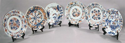 Lot 4093 - Group of Six Imari Dishes 19th Century...