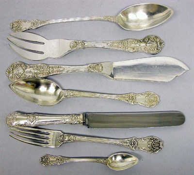 Lot 4132 - South American Silver Flatware Service...