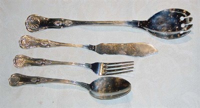 Lot 4135 - Silver Plated Partial Flatware Service In the...
