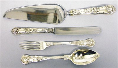 Lot 4134 - Continental Silver Partial Flatware Service In...