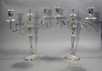 Lot 4143 - Pair of George III Style Silver Plated...