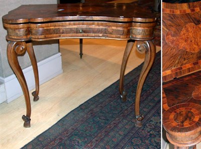 Lot 4345 - Italian Rococo Inlaid Walnut Fold-Over Games...