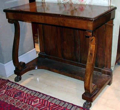 Lot 4309 - Charles X Walnut Console Second quarter of the...