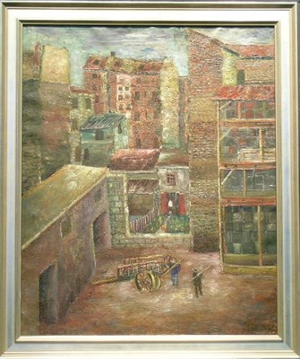 Lot 2013 - Joseph Biel American, 1891-1943 BACKYARDS...