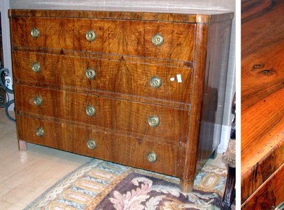 Lot 4290 - Biedermeier Walnut Commode Early 19th century...