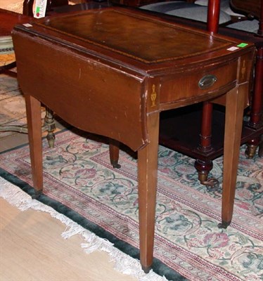 Lot 2163 - Georgian Style Mahogany Pembroke Table Height...