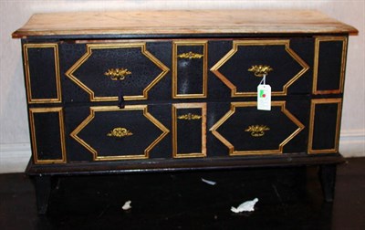 Lot 2143 - Italian Painted Wood Chest with Gilt Details...