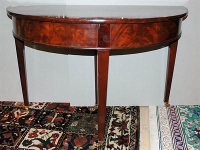 Lot 1240 - American Mahogany D-Shaped Console Height 29...