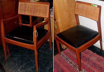 Lot 247 - Twelve Walnut and Caned Dining Chairs...