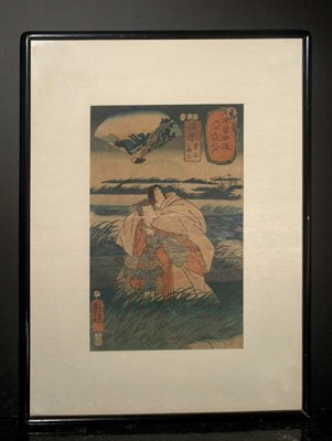 Lot 3498 - Utagawa Kuniyoshi Japanese Woodblock Print Two...