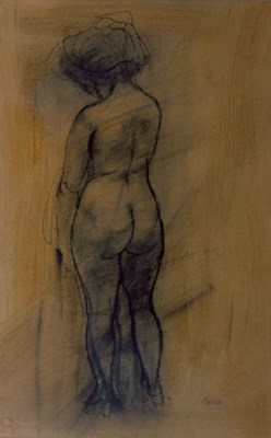 Lot 255 - George Grosz 1893-1959 STANDING FEMALE NUDE...