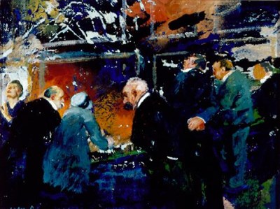 Lot 273 - John R. Grabach 1886-1981 AT THE BAR Signed...