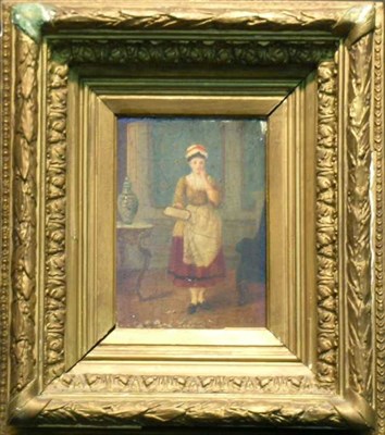Lot 54 - Theodore Reh Belgian, 1845-1918 YOUNG MAID...
