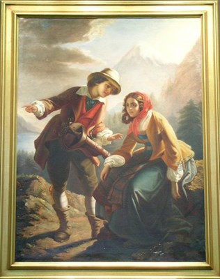 Lot 2053 - Follower of Filippo Palizzi MOUNTAIN MEETING...
