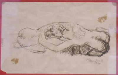 Lot 52 - Chaim Gross American, 1904-1991 KISSING COUPLE...