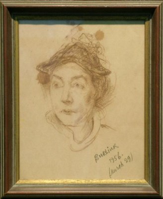 Lot 14 - David Burliuk American, 1882-1967 PORTRAIT OF...