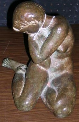 Lot 10 - American School 20th Century SEATED NUDE...