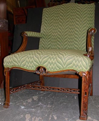 Lot 1211 - George III Style Mahogany Library Chair