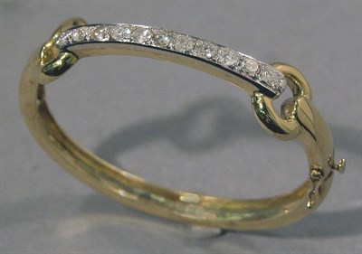Lot 539 - Gold and Diamond Bangle