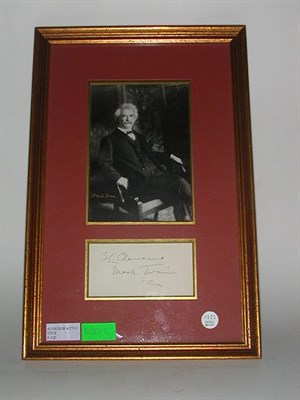 Lot 2002 - CLEMENS, SAMUEL LANGHORNE [MARK TWAIN]...