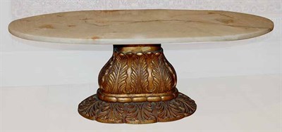 Lot 3660 - Louis XVI Style Gilt-Wood Low Table Having a...