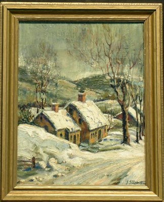 Lot 2061 - J. Sidebottom 20th Century WINTER SCENE Signed...