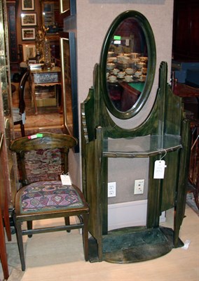 Lot 440 - Art Deco Stained Mahogany Vanity and Chair