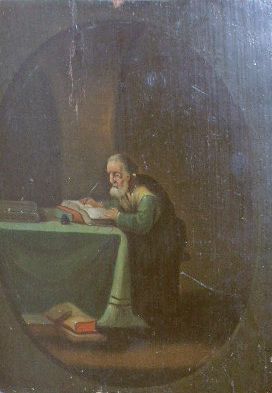 Lot 25 - Flemish School 18th Century SCRIBE IN HIS...