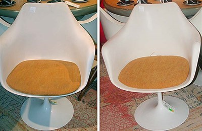 Lot 337 - Set of Six Tulip Chairs Model 150 Designed by...