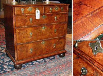 Lot 4357A - William and Mary Walnut Chest of Drawers Circa...