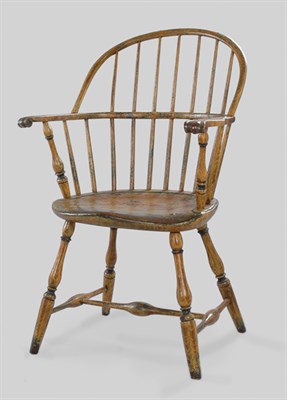 Lot 3140 - Sack Back Windsor Armchair Early 19th century...