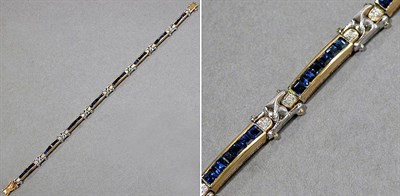Lot 475 - Sapphire and Diamond Bracelet