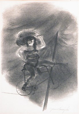 Lot 2221 - Yasuo Kuniyoshi CYCLIST (D. L-77) Lithograph,...