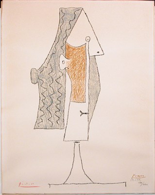 Lot 2274 - Pablo Picasso COMPOSITION (B. 838) Color...