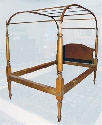 Lot 2260 - Federal Style Cherry Canopied Four-Poster Bed...