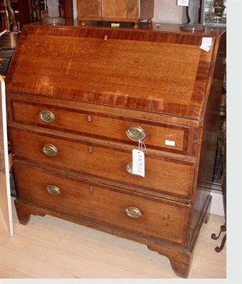 Lot 1541 - George III Elm Slant Front Desk Height 43 1/2...