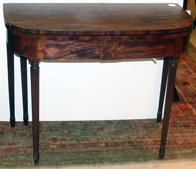 Lot 3151 - Federal Mahogany Fold-Over Card Table Early...