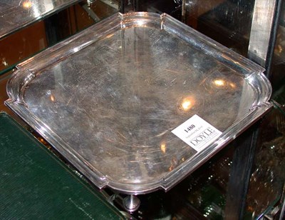 Lot 1480 - Scottish Silver Square Tray Approximately 27...
