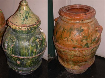 Lot 1576 - Two Italian Pottery Water Jugs