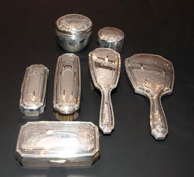 Lot 424 - Tiffany & Co. Sterling Silver Toiletry Set...