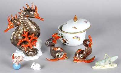 Lot 1345 - Miscellaneous Group of Seven Herend Porcelain...