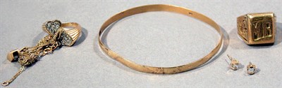Lot 11 - Group of Gold Jewelry