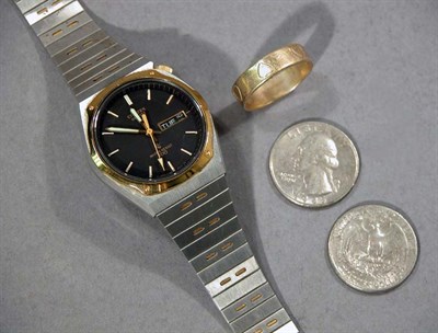 Lot 41 - Wristwatch, Band and Coins