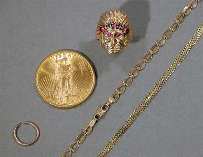 Lot 45 - Group of Jewelry and Gold Coin