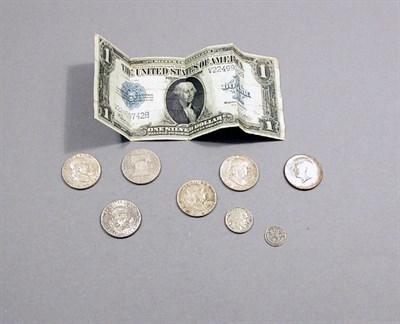 Lot 66 - Assorted Paper Money and Coins